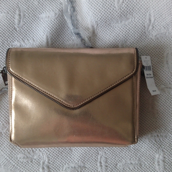 🆕 Banana Republic Gold Crossbody - Picture 1 of 8